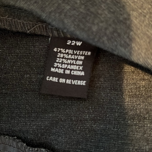 NWT Briggs Hidden Elastic Pants Size 22W - Picture 7 of 7